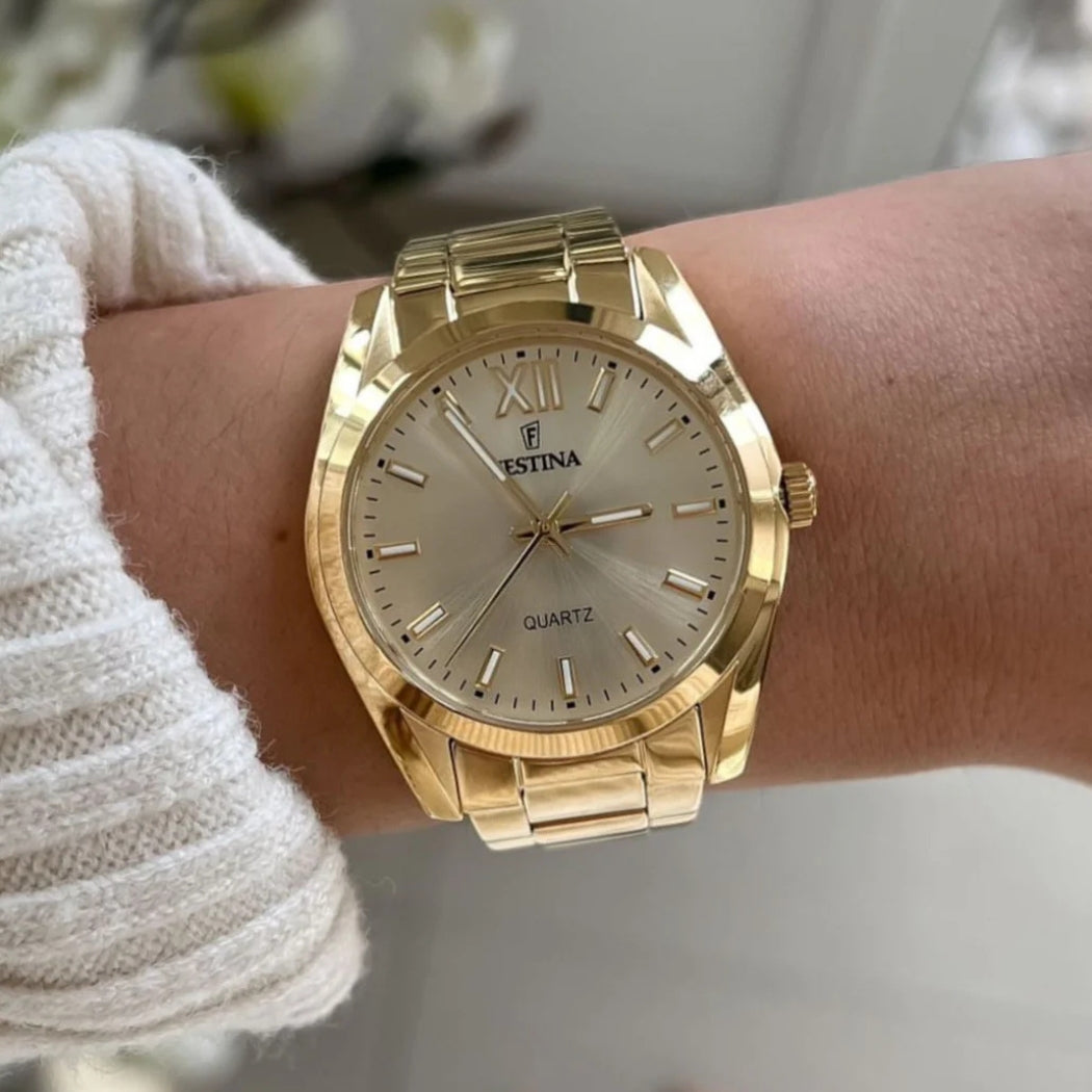 Reloj Para Mujer Festina Alegria F20640/1 - Dorado