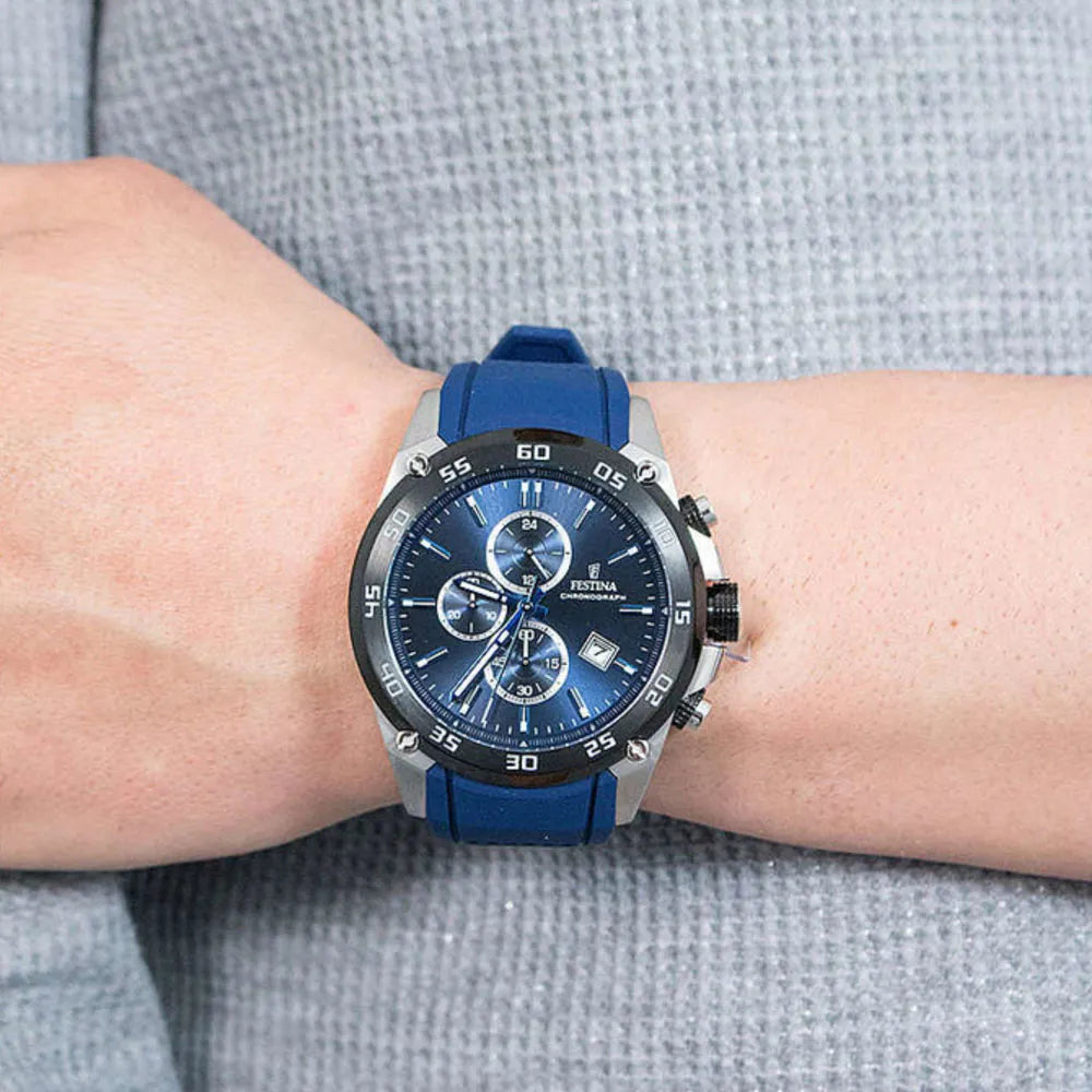 Reloj Análogo Deportivo Para Hombre Festina The Originals F20330/2 - Azul