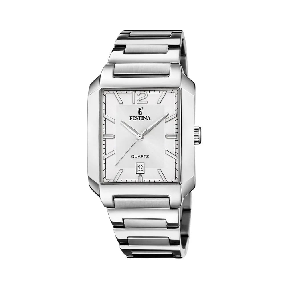 Reloj Análogo Elegante para Hombre Festina On The Square F20677/2- Acero