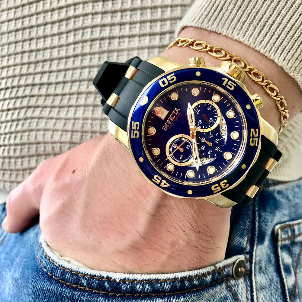 Reloj Deportivo Para Hombre Invicta Pro Diver 6983 - Azul