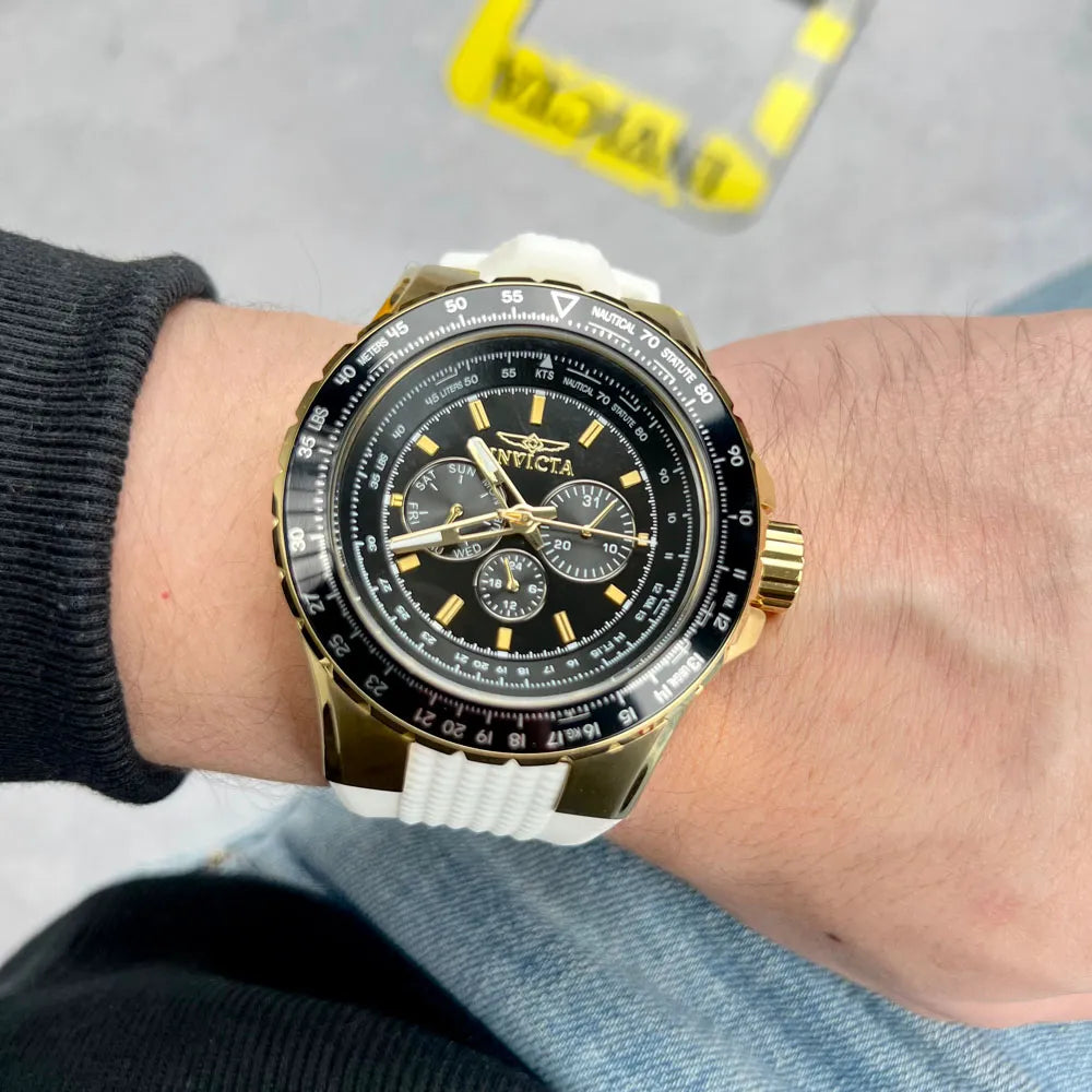 Reloj Deportivo Para Hombre Invicta Aviator 39312 - Blanco