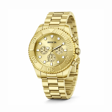 Reloj Elegante Para Hombre Invicta Pro Diver 50588 - Oro