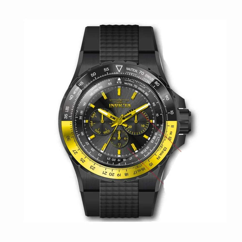 Reloj Deportivo Para Hombre Invicta Aviator 39277 - Negro