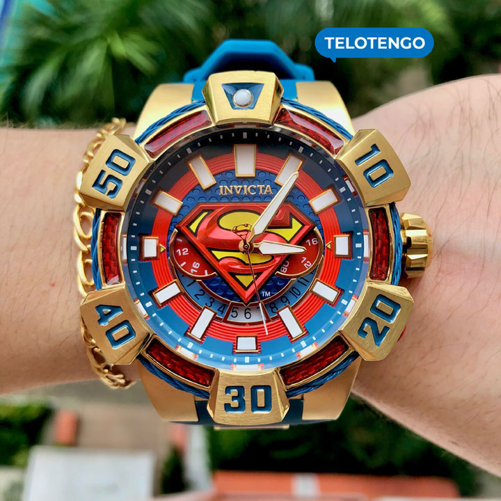 Reloj original para hombre dc comics superman 41076