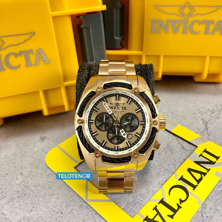 Reloj Elegante para Hombre Invicta Bolt 31439 Dorado – TE LO