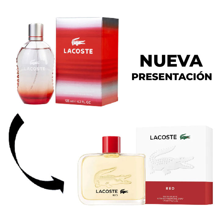 perfume original lacoste red edt eau de toilette hombre