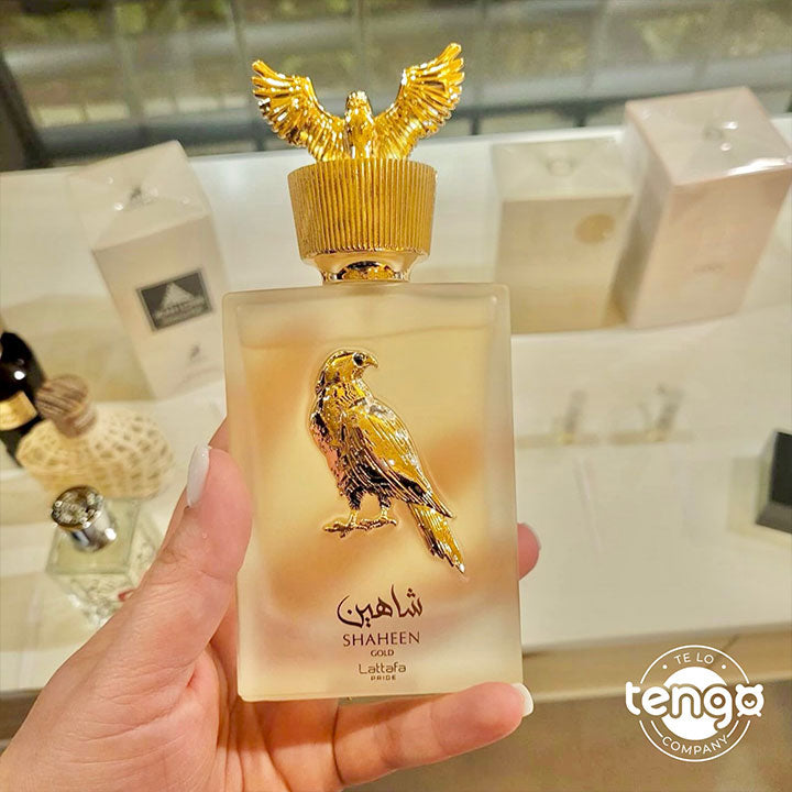 perfume original shaheen gold lattafa eau de parfum edp para hombres y mujeres unisex 100ml