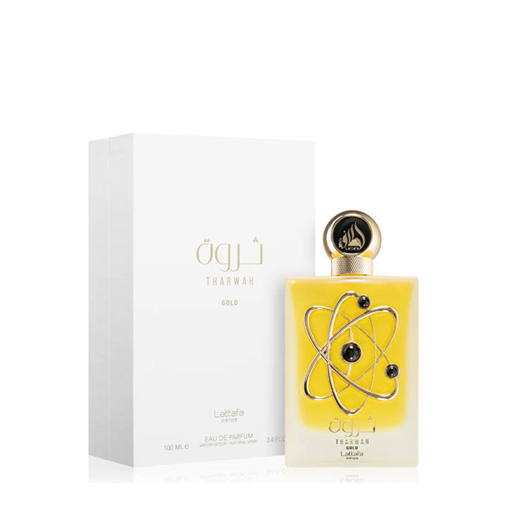perfume original tharwah gold lattafa para mujer eau de parfum edo 100ml