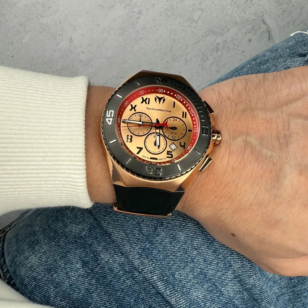 Reloj Deportivo Para Hombre Technomarine Manta TM-221047 - Negro