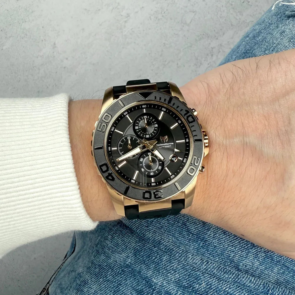 Reloj Deportivo Para Hombre Technomarine Sea Grace TM-725002 - Negro