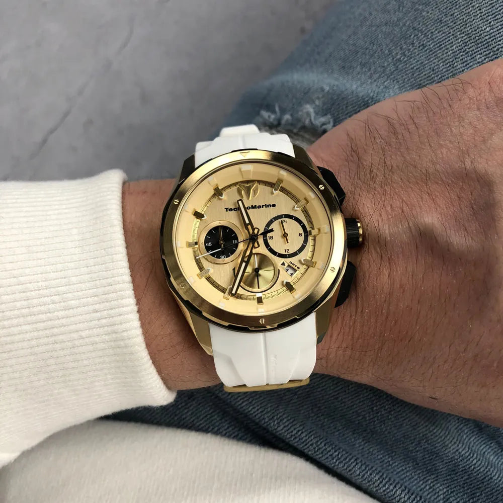 Reloj Deportivo Para Hombre Technomarine Ocean Nomad TM-318101 - Blanco