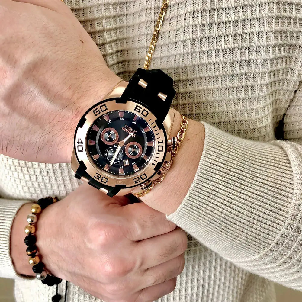 Reloj Deportivo Para Hombre Invicta Pro Diver 33939 - Oro Rosa