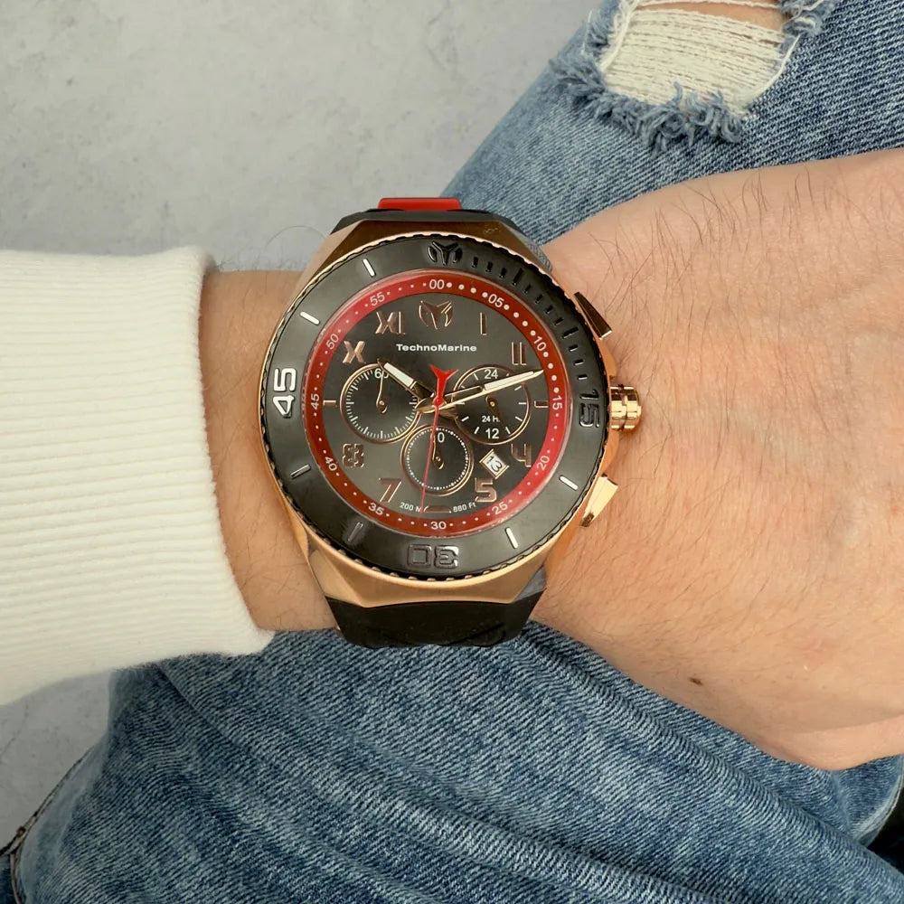 Reloj Deportivo Para Hombre Technomarine Manta TM-221046 - Negro