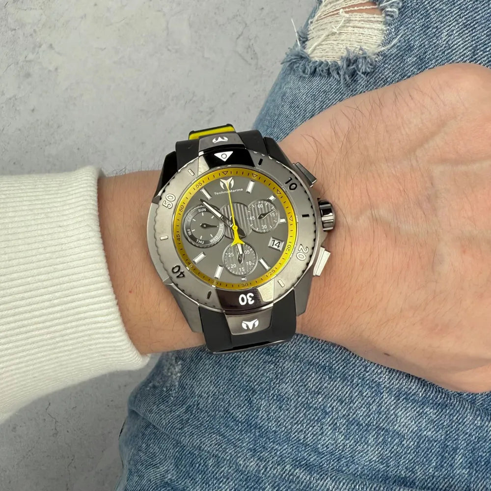 Reloj Deportivo Para Hombre Technomarine UF6 TM-621034 - Amarillo, Negro