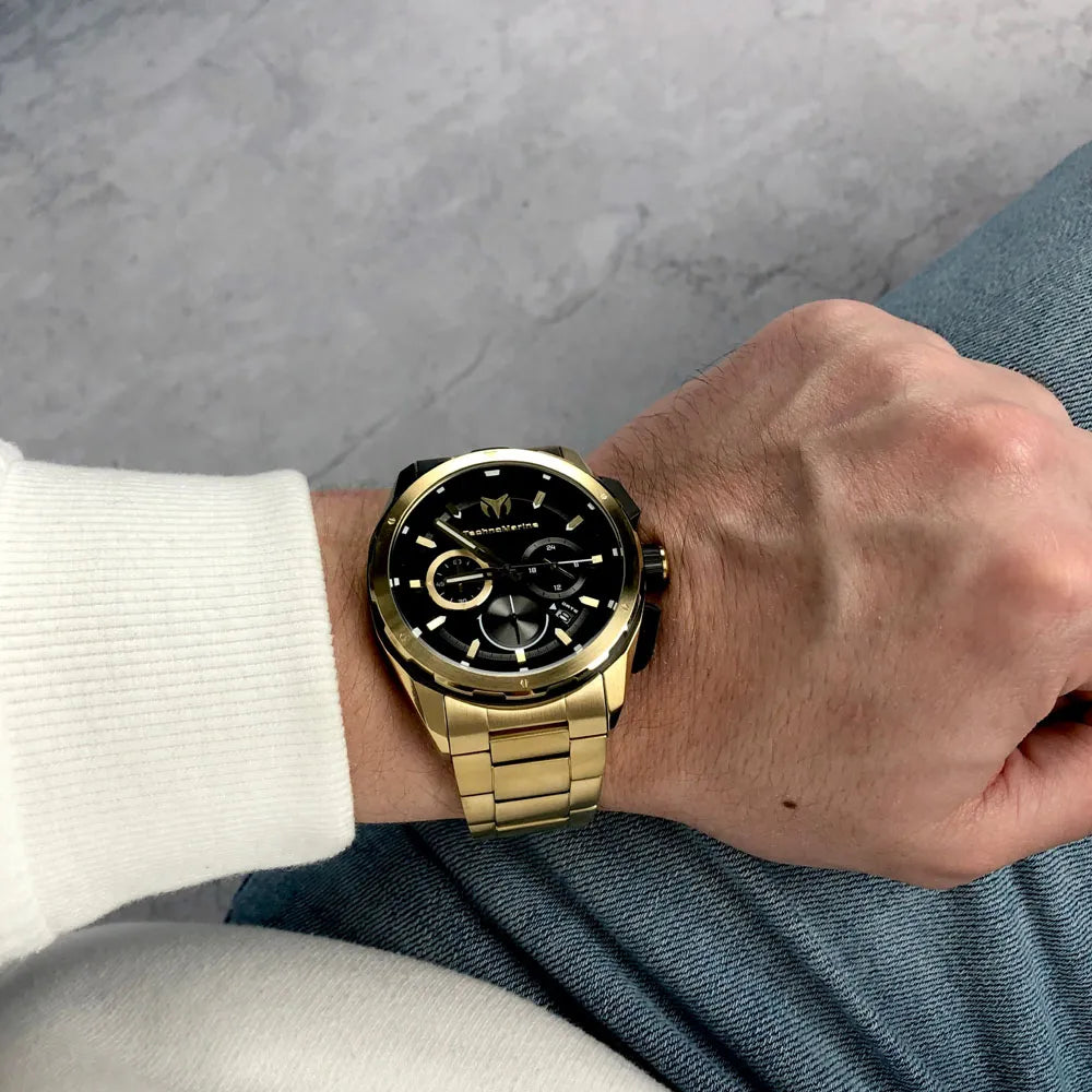 Reloj Elegante Para Hombre Technomarine Ocean Nomad TM-318097 - Dorado