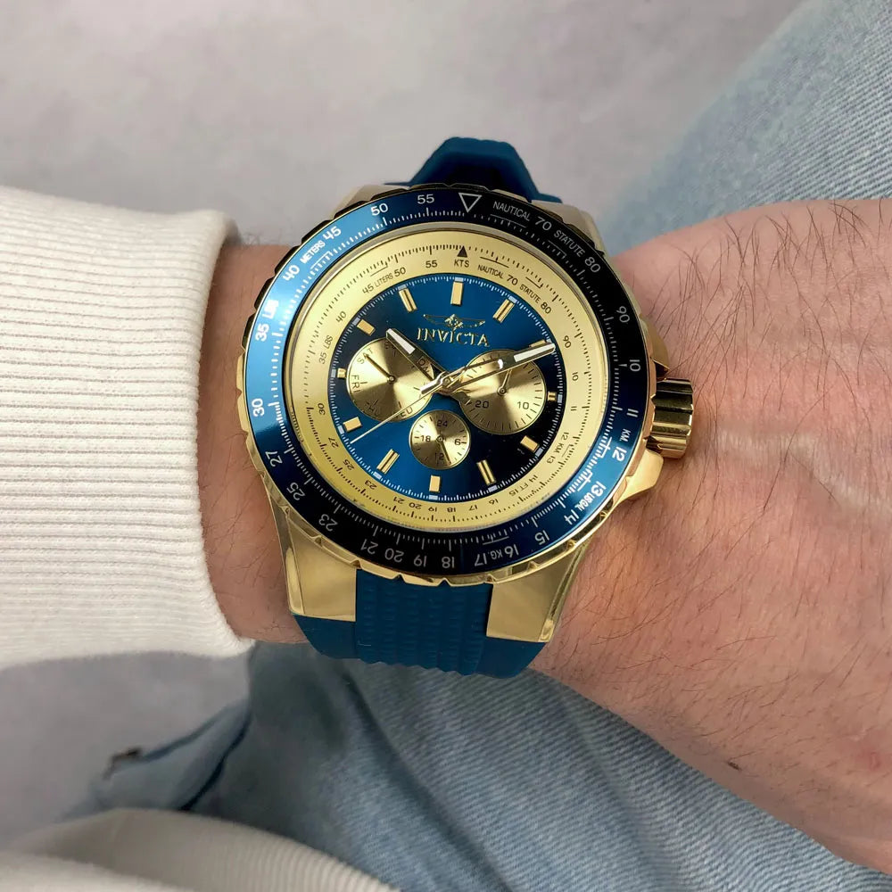 Reloj Deportivo Para Hombre Invicta Aviator 39266 - Azul
