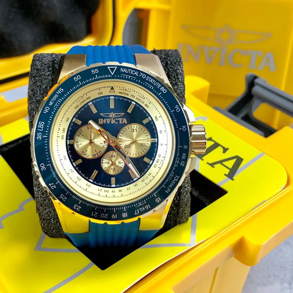 Reloj Deportivo Para Hombre Invicta Aviator 39266 - Azul