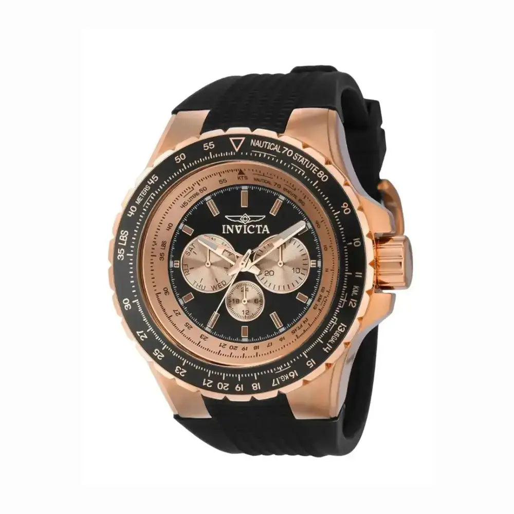 Reloj para hombre Invicta Aviator 39265 original con correa negra