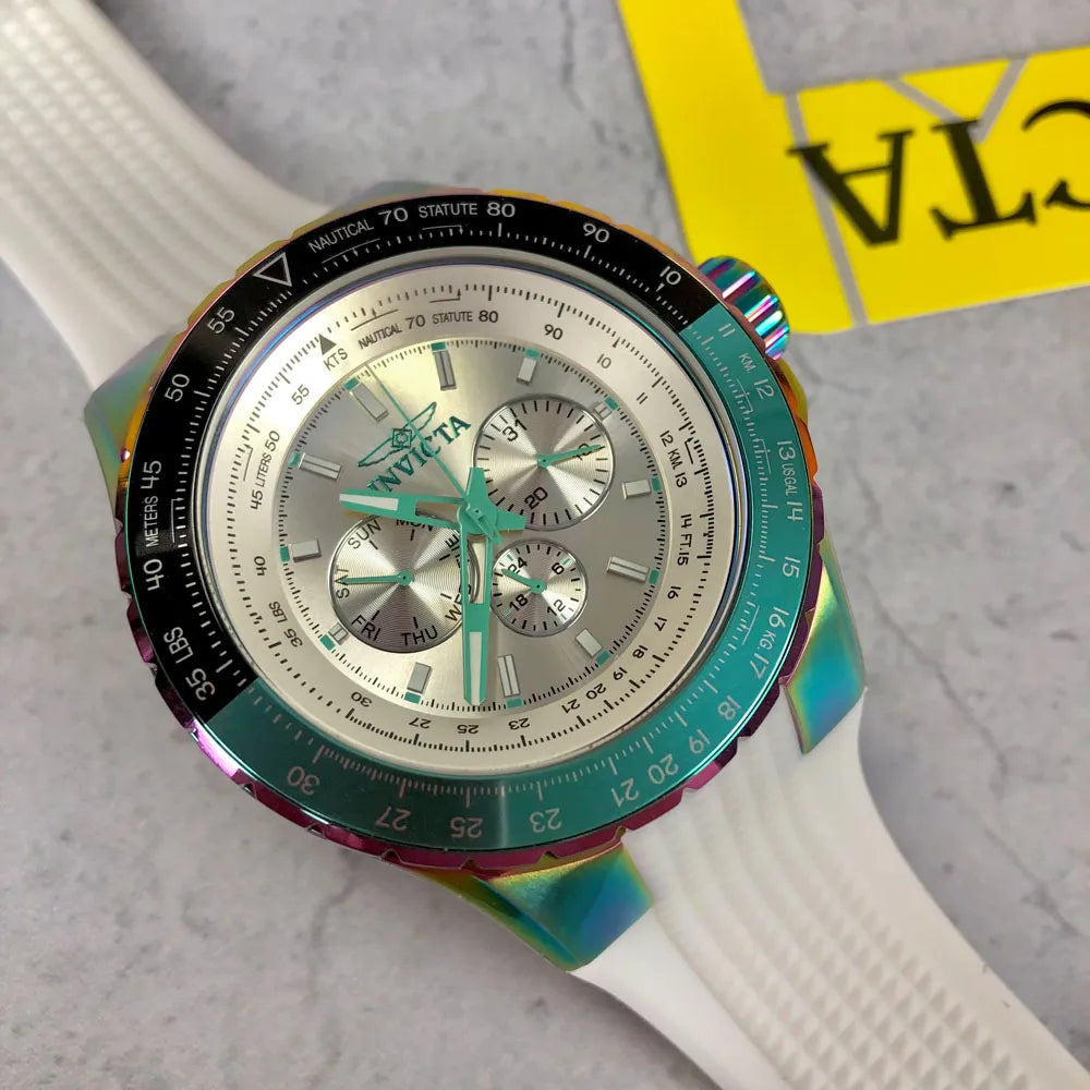 vista forntal del reloj Invicta Aviator 44611