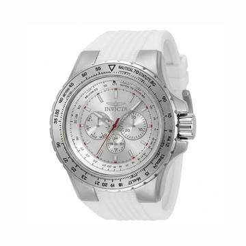 Reloj para hombre Invicta Aviator 50100 original con correa blanca