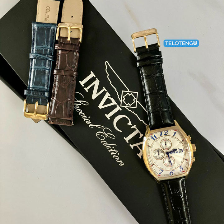reloj original invicta specialty 14330 correa en cuero