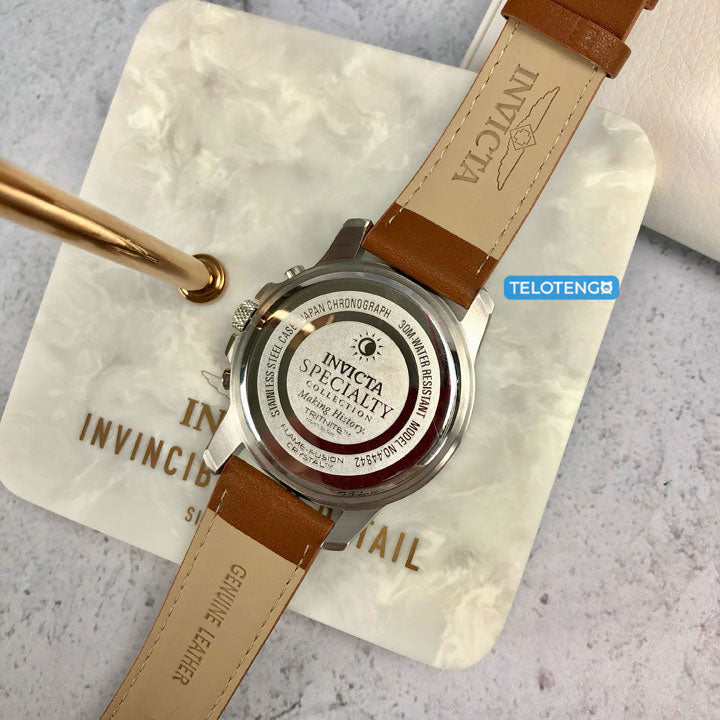 reloj original para hombre invicta specialty 44842 pulso manilla en cuero